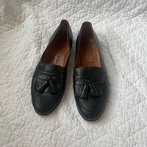 Salvatore Ferragamo Black Tassel Loafers